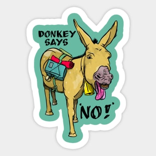 Stubborn Donkey Sticker